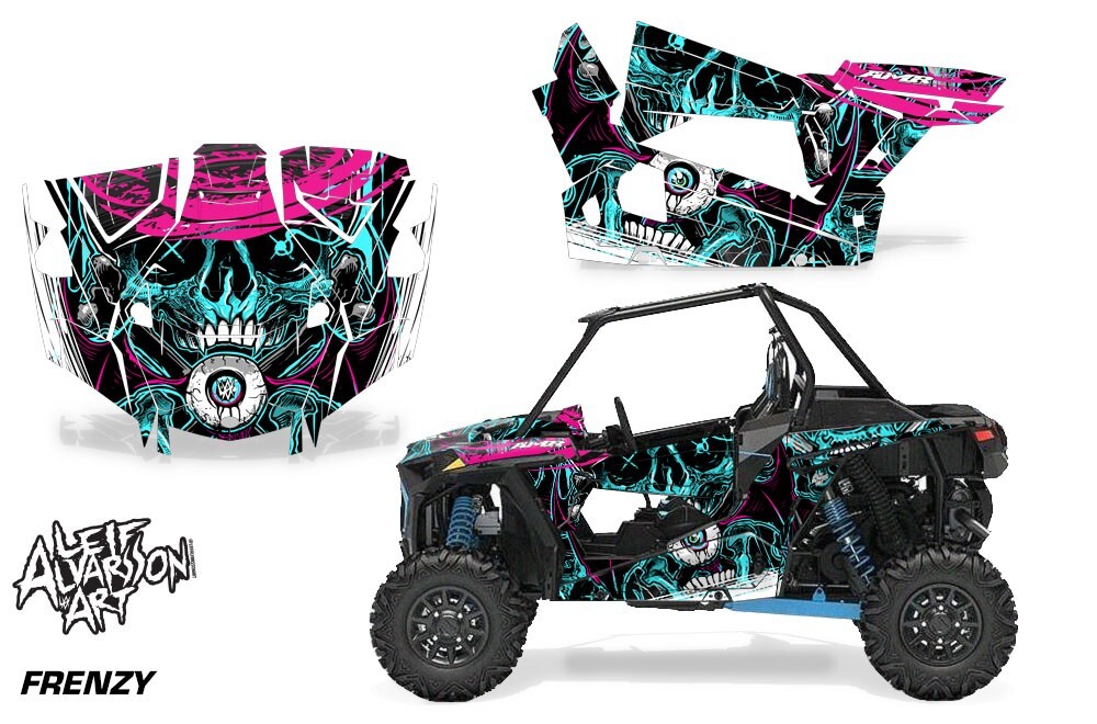 UTV Graphics kit Sticker Decal for Polaris RZR Turbo S 2-Door 19-23 ...