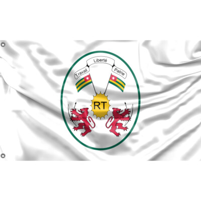 Togo National Emblem Flagge einzigartiges Design, 3x5 Fuß / 90x150 cm Größe, EU Made