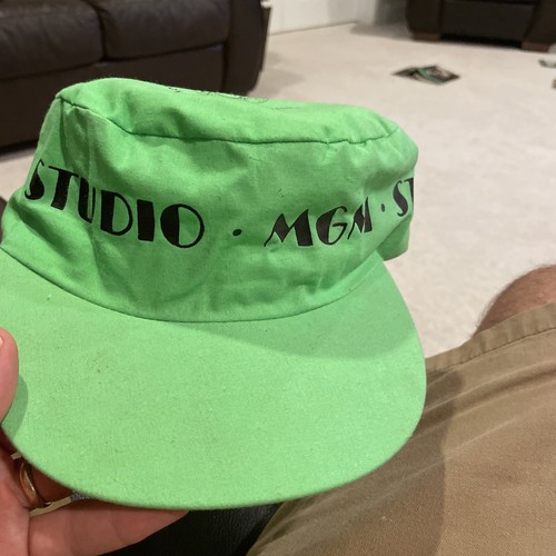 Vintage SnapBack Neon Green MGM Studios Disney Hat Cap 80s
