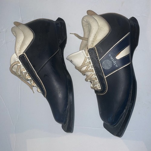 Alpina Blue Leather 5291-8 37 Cross Country/Downhill Ski Boots 77mm Nordic Norm - Picture 5 of 14