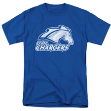 University of Alabama Huntsville Adult T-Shirt Primary Logo, Royal Blue, S-5XL