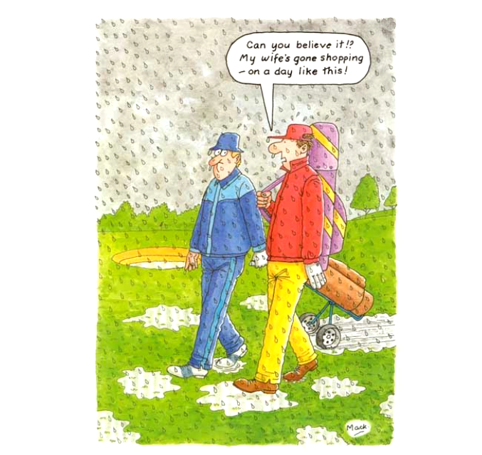 Birthday Card GOLF Funny GOLFING GOLFER. Silly Golf Greeting Card.