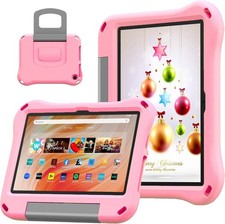 Case for 10" Tablet - Lightweight Shockproof Kid-Proof Cover with Handle Stand