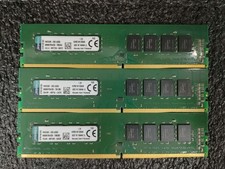 Lot 3 Kingston 24GB 8GB 2Rx8PC4-17000 DDR4-2133 DDR4 Non-ECCDesktopMemoryRam