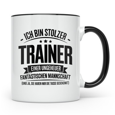 Trainer Tasse - Stolzer Coach, Mannschaft Geschenkidee, Best Team ever, Sublimat