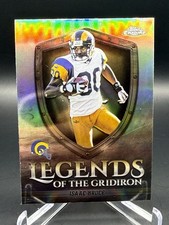 2025 Topps Chrome Isaac Bruce #LOG-26 Legends of the Gridiron Refractor Rams 🔥
