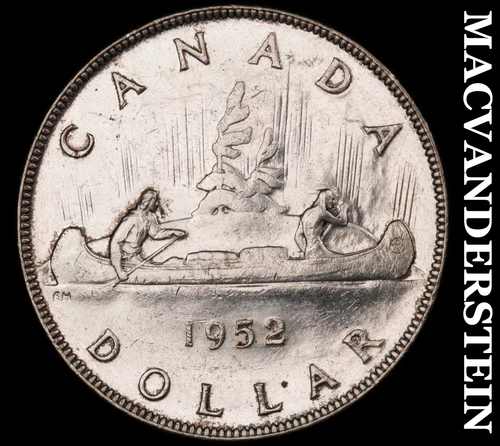 1952 Canada Silver One Dollar- Scarce High Grade Luster No Reserve #i7491