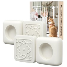 Silicone Wall Protector 4-Pack for Baby Gate, Wall/Door Protector from Pet Do...