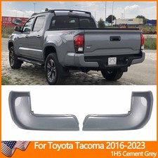 Rear Bumper End Caps For Toyota Tacoma 2016-2023 Wo Sensor Holes Cement Grey