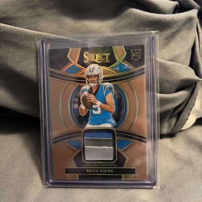 2023 Select Bryce Young Rookie Swatches Copper Prizm /49 Three-Color-Patch. MINT