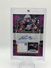 2021 Panini Prizm Rhamondre Stevenson RPA Rookie Patch Auto Purple Power 25/49