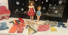 Vintage 1960's Ideal Tammy & Pepper Dolls With Clothing & Accessories
