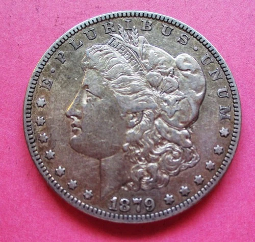 1879-S MORGAN SILVER DOLLAR. 2ND REVERSE. HARD TO FIND. CIRCULATED. BETTER GRADE