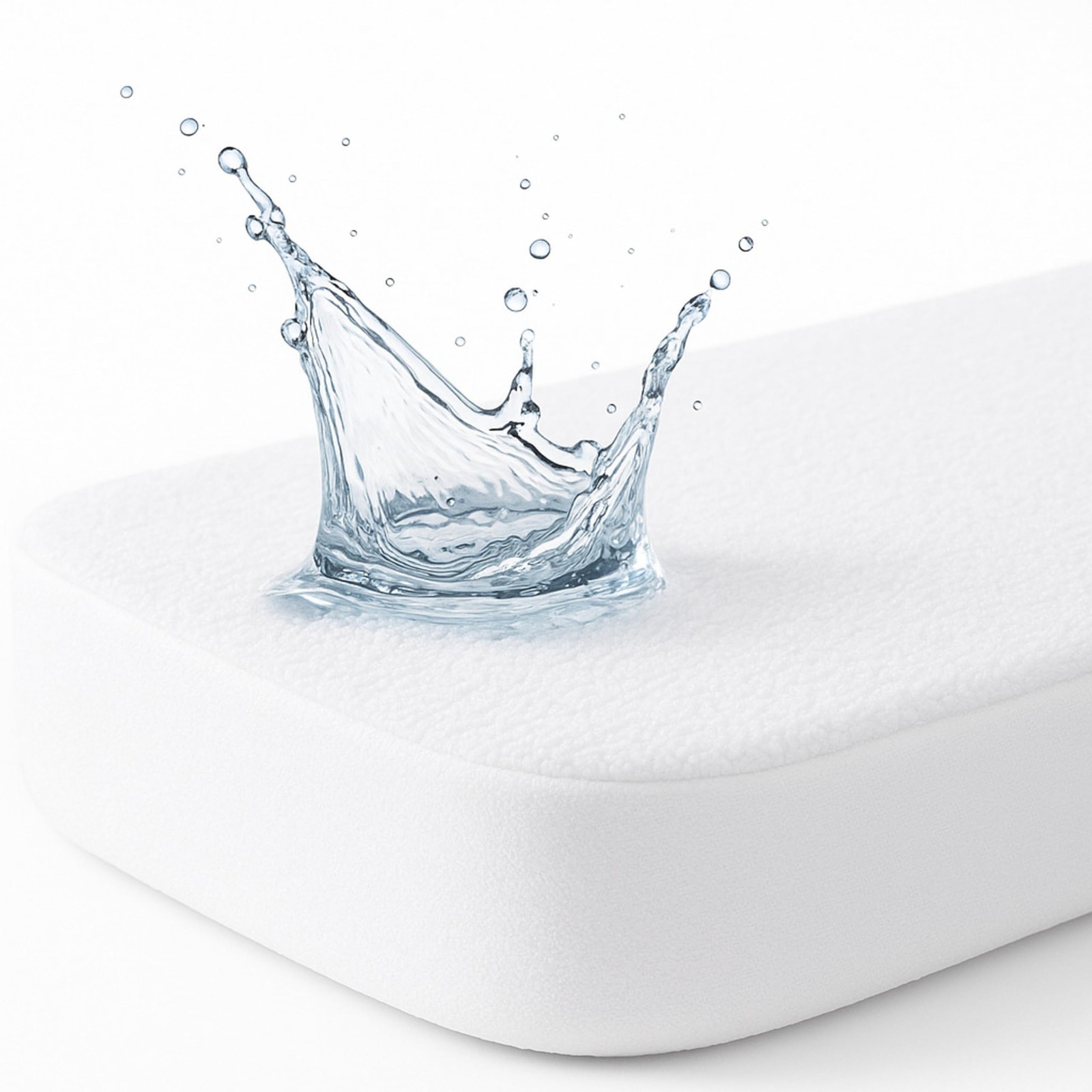 Dudu N Girlie Cot Bed Mattress Protector Waterproof 140 x 140 x 70 cm, White