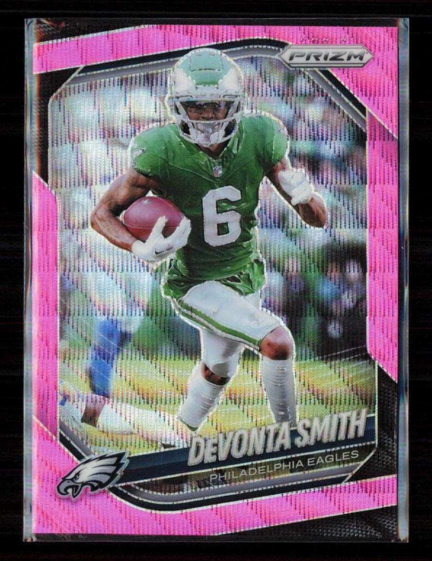 DeVonta Smith 2025 Panini Prizm #70 Pink Wave B 1