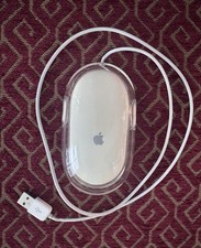 Used UNTESTED Apple Classic Pro Optical Mouse-USB wired White Mac-Model M5769