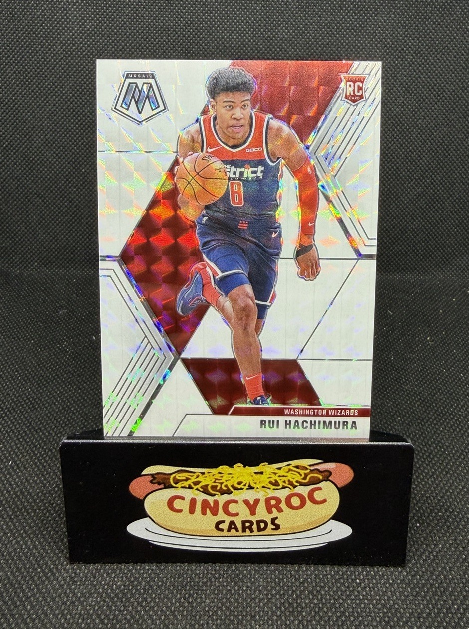 2019-20 Panini Mosaic Rui Hachimura Rookies #231 White Mosaic Prizm /25 RC