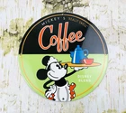 VINTAGE COFFEE MINNIE MOUSE DISNEY BLEND PORCELAIN OIL GAS STATION PUMP SIGN