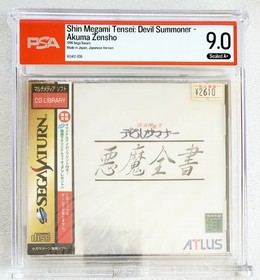 SEALED Megami Tensei DEVIL SUMMONER Akuma Zensho WATA PSA 9.0 A+ SEGA SATURN NEW