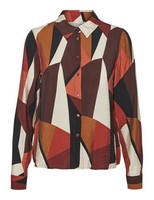 Vero Moda Damen Vmriana L/S Shirt WVN Btq Ga Langarmbluse, Fired