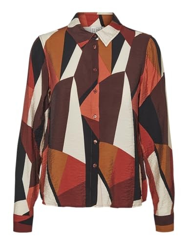 Vero Moda Damen Vmriana L/S Shirt WVN Btq Ga Langarmbluse, Fired-image