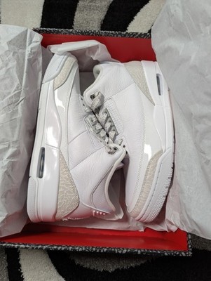 Nike Air Jordan 3 Retro Triple White Men\'s Size 12 Jordan 3 Retro Pure White (2018) Men main image 4