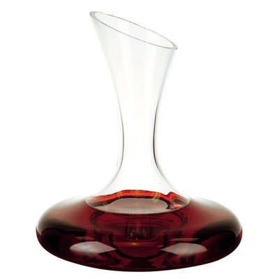 Badash Milano Crystal Wine Carafe Clear Mouth Blown Lead Free Glass 32 oz