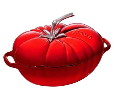 Staub Enameled Cast Iron Tomato Cocotte, 3-Qt