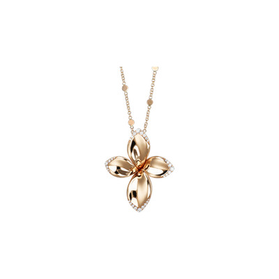 Pasquale Bruni - 16454R - Necklace Secret Gardens in Rose Gold and Diamonds