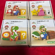 Nintendo My Mario blocks Mario Luigi Peach Yoshi 4 sets amiibo Store Excl NEW JP