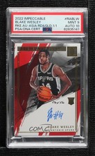 2022 Impeccable Rookie Asia Red and Gold 1/1 Blake Wesley PSA 9 MINT Auto 19fe