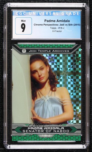 2015 Star Wars Chrome Perspectives: Jedi vs Sith 10/99 Padme Amidala CGC 9 1j8