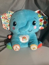 Fisher Price Light s and Learning Blue Elephant Talks Counts Music Works
