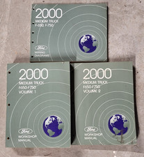 2000 Ford F-650 F-750 Super Duty Truck Service Manual Set Wiring Diagrams Shop