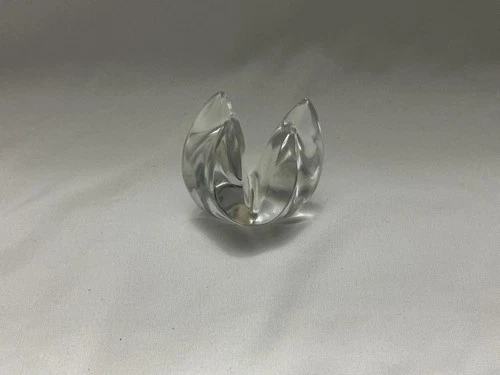 Steuben glass fortune cookie hand cooler