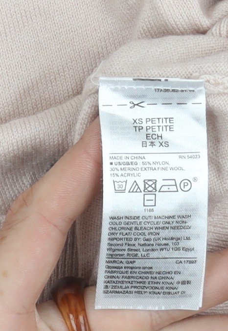 GAP Women's Pink Star Pattern Pullover Jumper XS - image 3