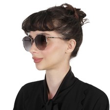 Salvatore Ferragamo Grey Gradient Irregular Ladies Sunglasses SF264S 785 60