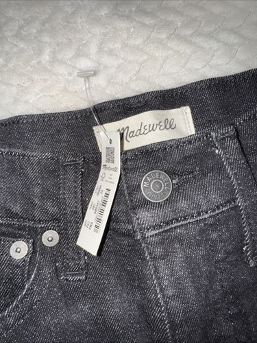 Madewell Womens Size 25 Dark Wash Black Momjeans Mom Jeans With Magic Pocket - Picture 3 of 5