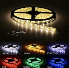 16.4ft 5M 5050 3528 RGB LED Strip Light Flexible Multicolor LED Rope Lighting