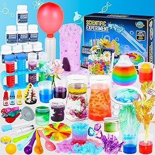 Science Kit for Kids,80 Science Lab Experiments,Scientist Costume Role Play STEM