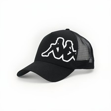 Kappa Black Mesh Trucker Cap Hat Logo Men s Size 59 - New with Tag