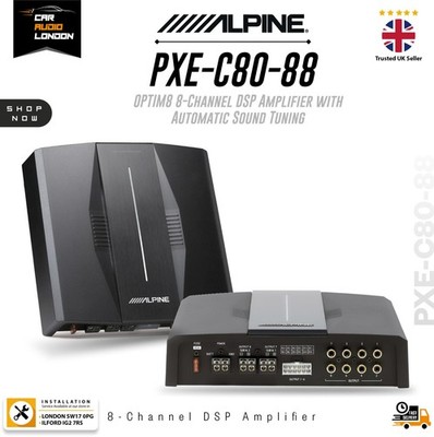 Alpine PXE-C80-88 OPTIM8 8-Kanal DSP Verstärker Hi-Res Auto Tune 6x50W + 2x300