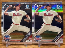 ANDREW SCHULTZ 1st Bowman Refractor LOT | 2019 Bowman Chrome Phi PHILLIES