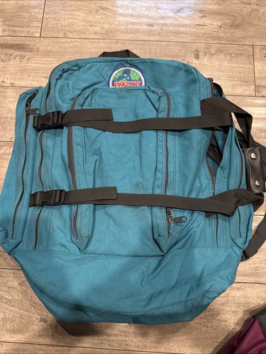 VTG Jansport Large Convertible Backpack Duffle Camping Hiking Bag-23"x17"x7"