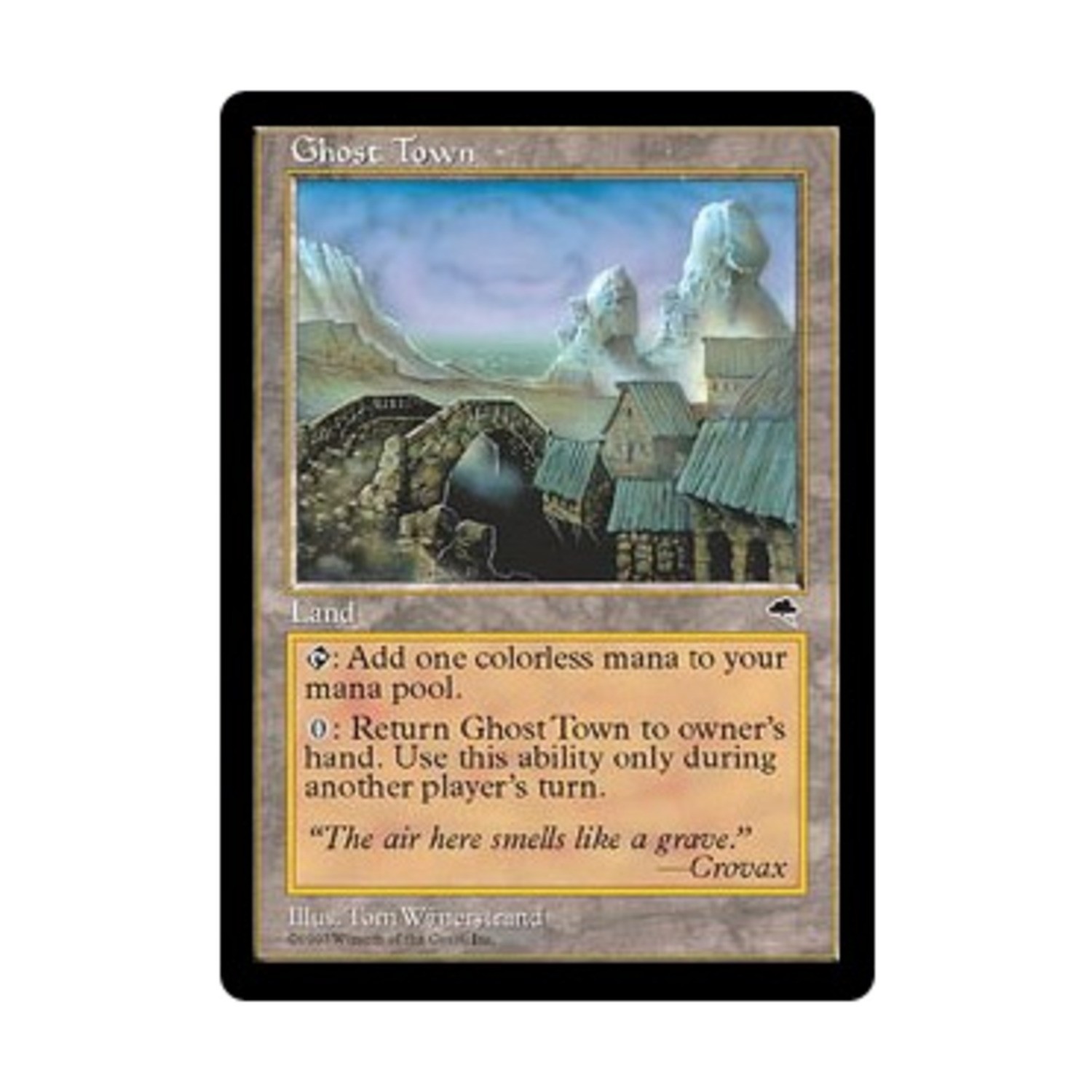 WOTC MtG Tempest Ghost Town (U) EX