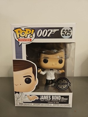 James Bond 007 Roger Moore White Octopussy POP! Movies #525 Vinyl Figur Funko