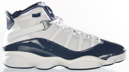 Jordan Air Jordan 6 Olympic White Navy Men\'s Athletic Sneakers 384664-130 s-l400.jpg main image 4