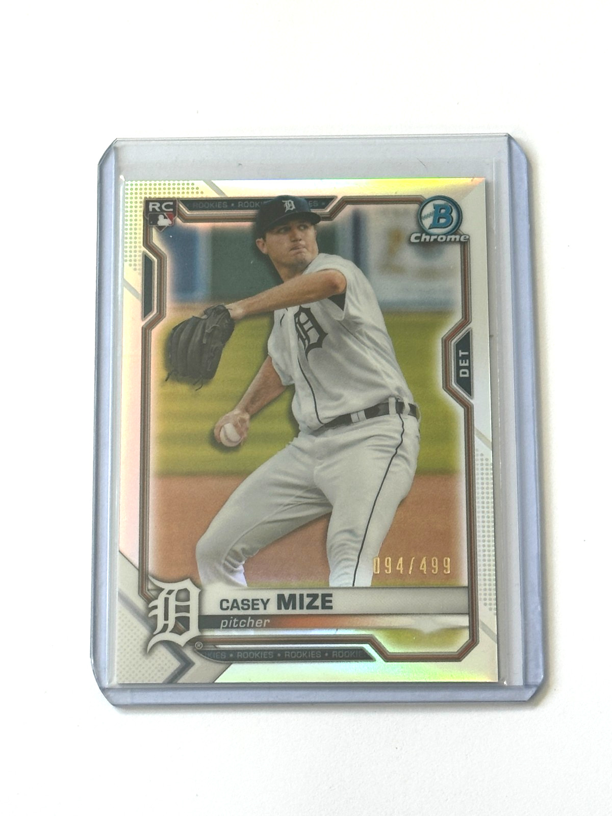 2021 Bowman Chrome  Casey Mize #9 Refractor /499