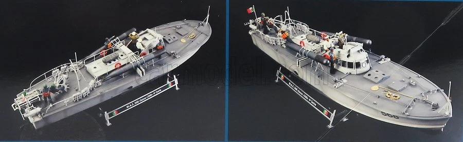 MODELLINO BARCA STATICO ITALERI BOAT MAS M.A.S. 563/568 MILITARY WITH CREW 1/35 - Immagine 3 di 3