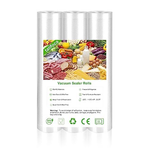 Sac Sous Vide Alimentaire - 3 Rouleau 20|25|28 X 500cm, Sans BPA, Sac